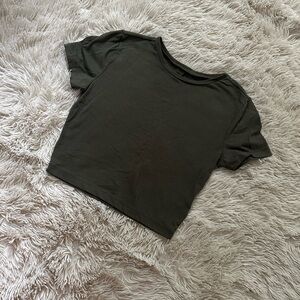 WILD FABLE Olive Green Crop Top